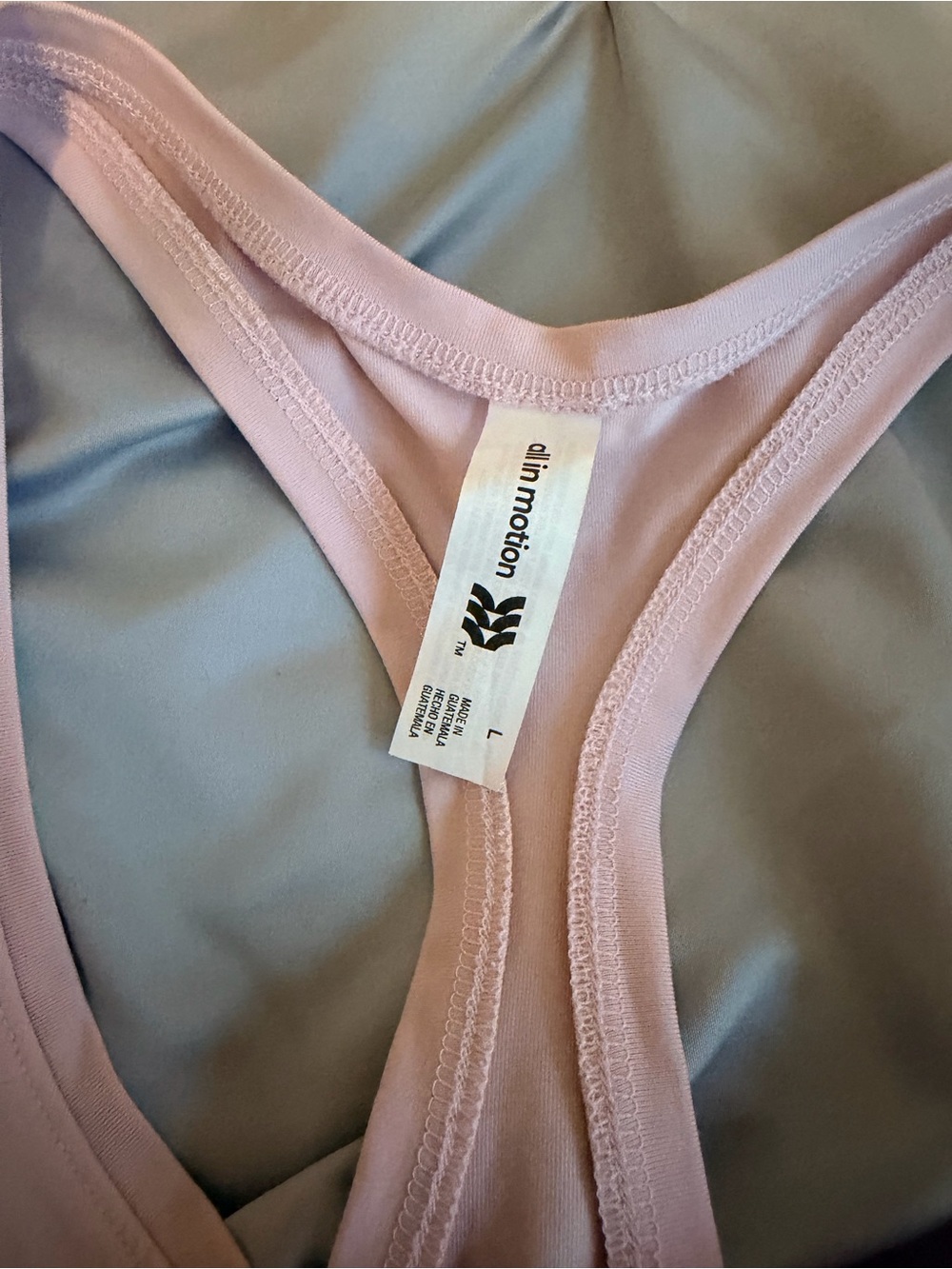 all in motion Blush Pink Racerback Shirt